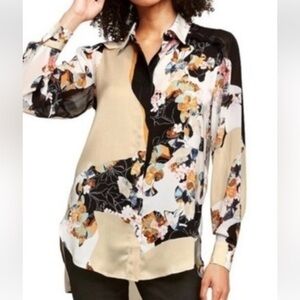 3.1 Phillip Lim for Target Floral Print Collared Button-front Blouse